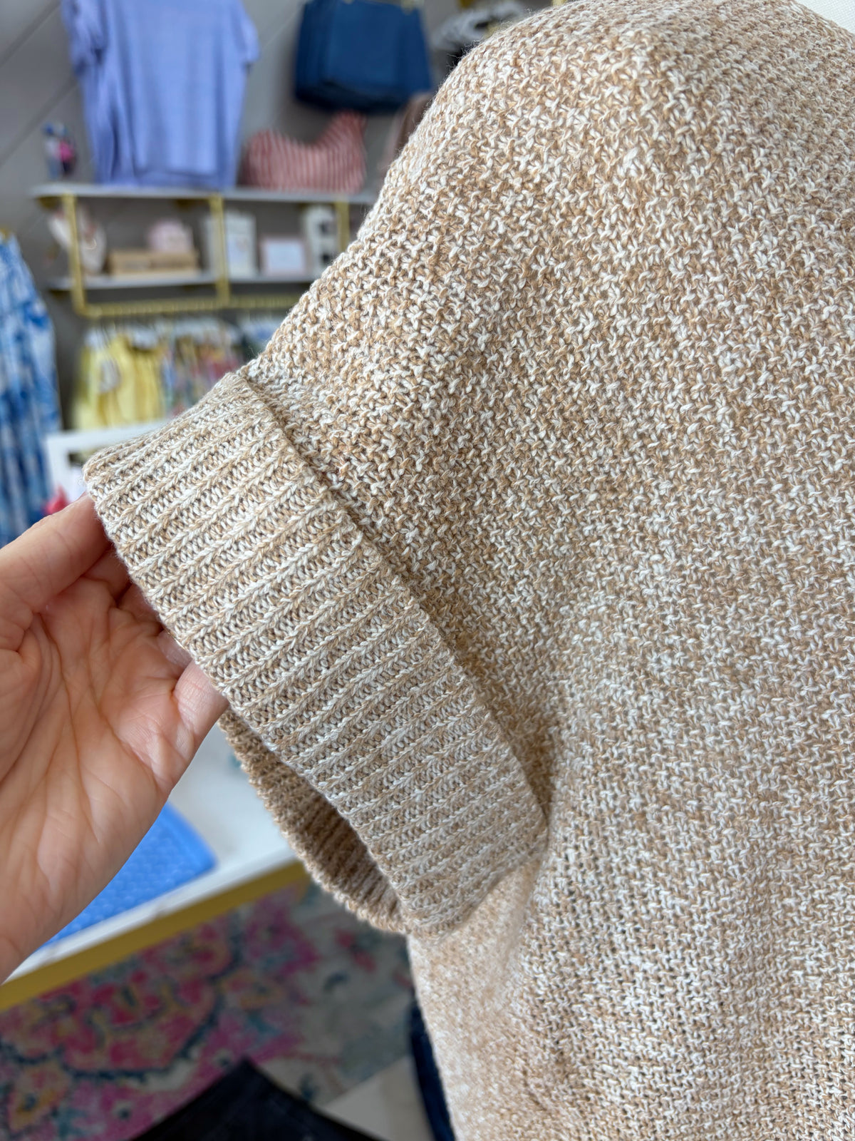 M & L LEFT | Evie Sweater Top - Taupe