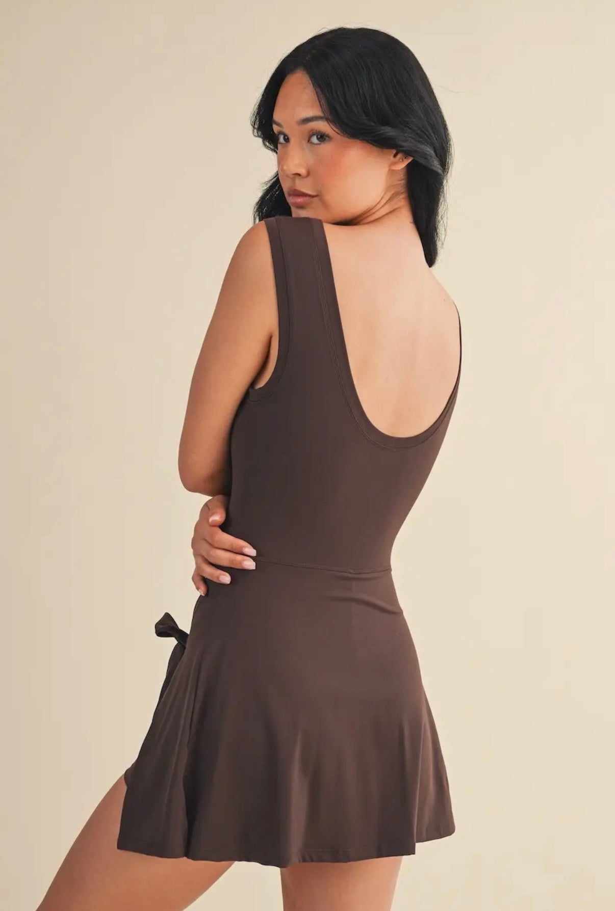 1 LARGE LEFT | Off Duty Athletic Dress - Brown
