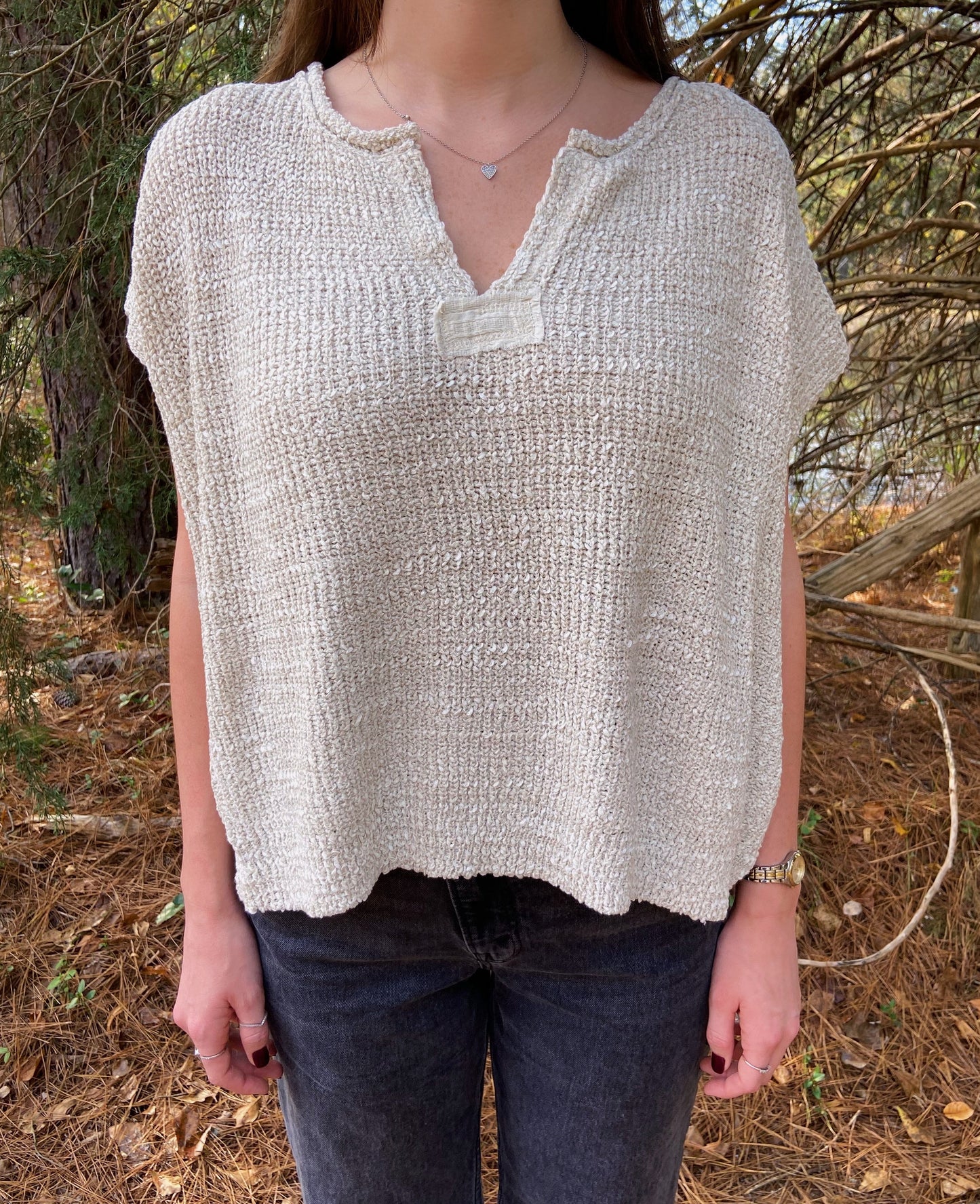 Brielle Top - Sand Beige