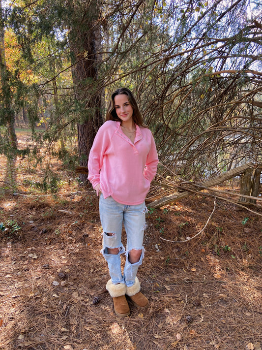 L/XL LEFT | Airy Sweater - Pink