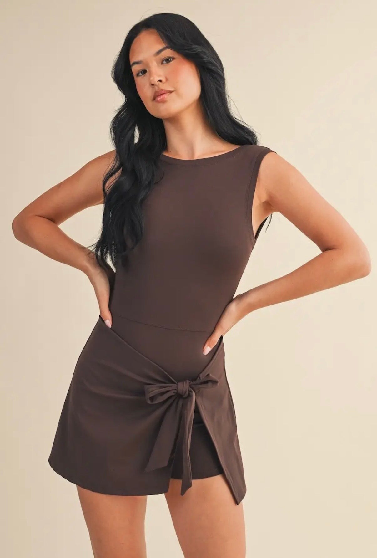 1 LARGE LEFT | Off Duty Athletic Dress - Brown