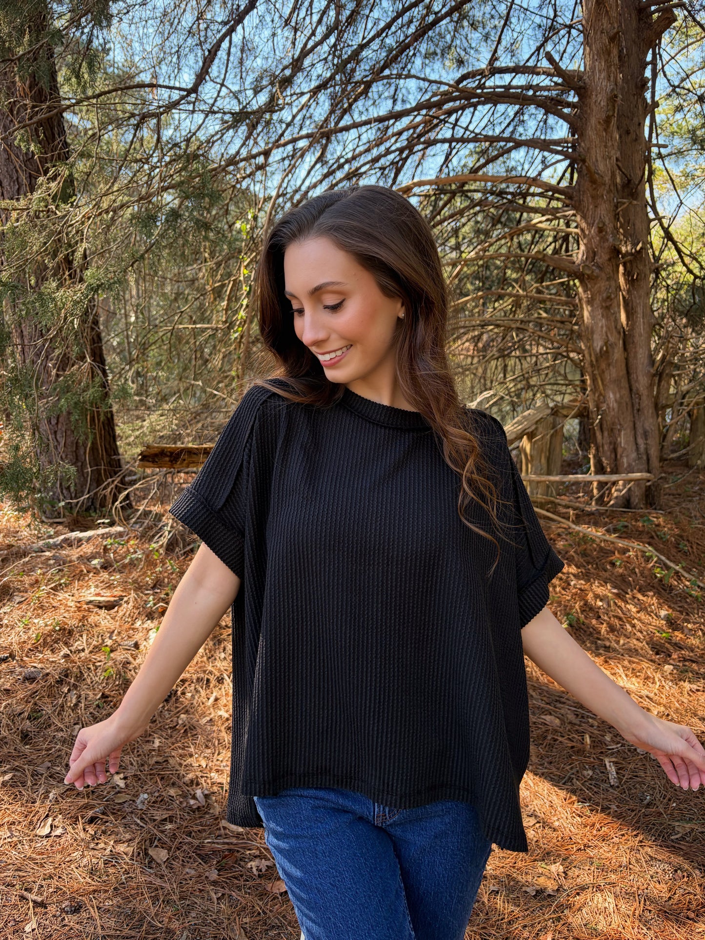 1 S/M LEFT | Riley Ribbed Top