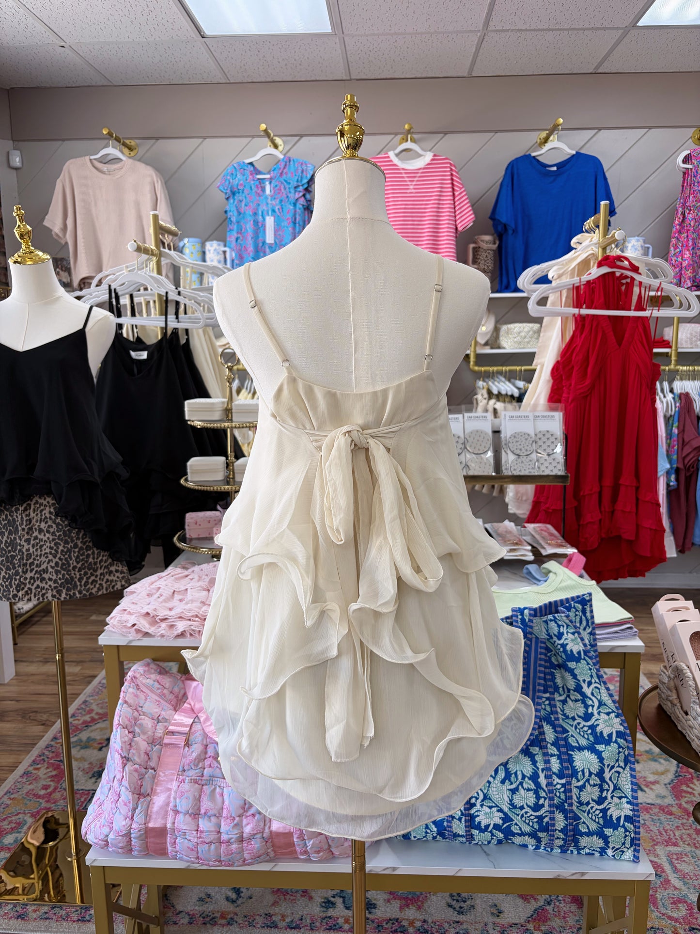 Heartbreaker Ruffle Top - Cream