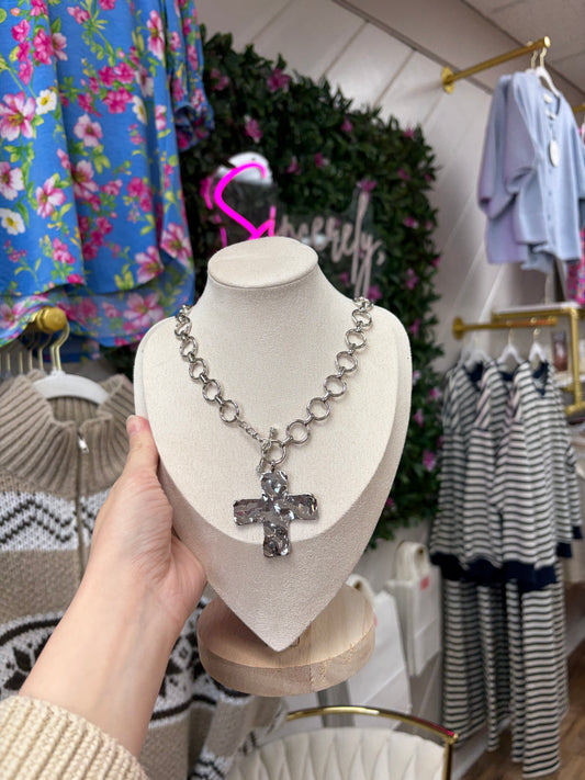 Silver Cross Necklace