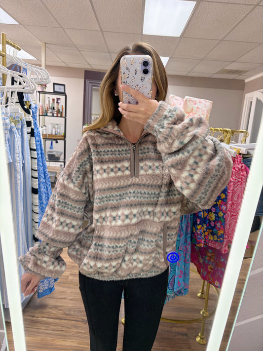 Rosewood Sherpa Pullover