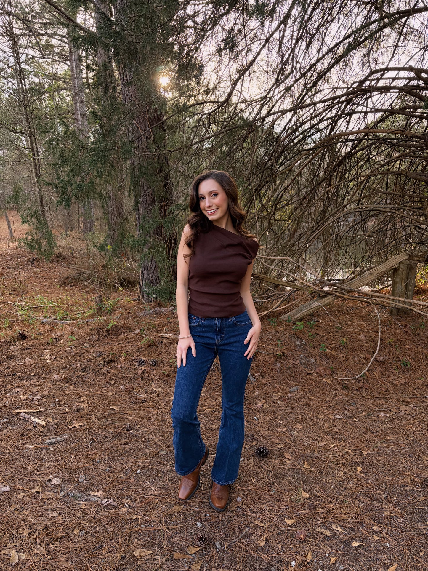 S & L LEFT | Eliza Top - Brown