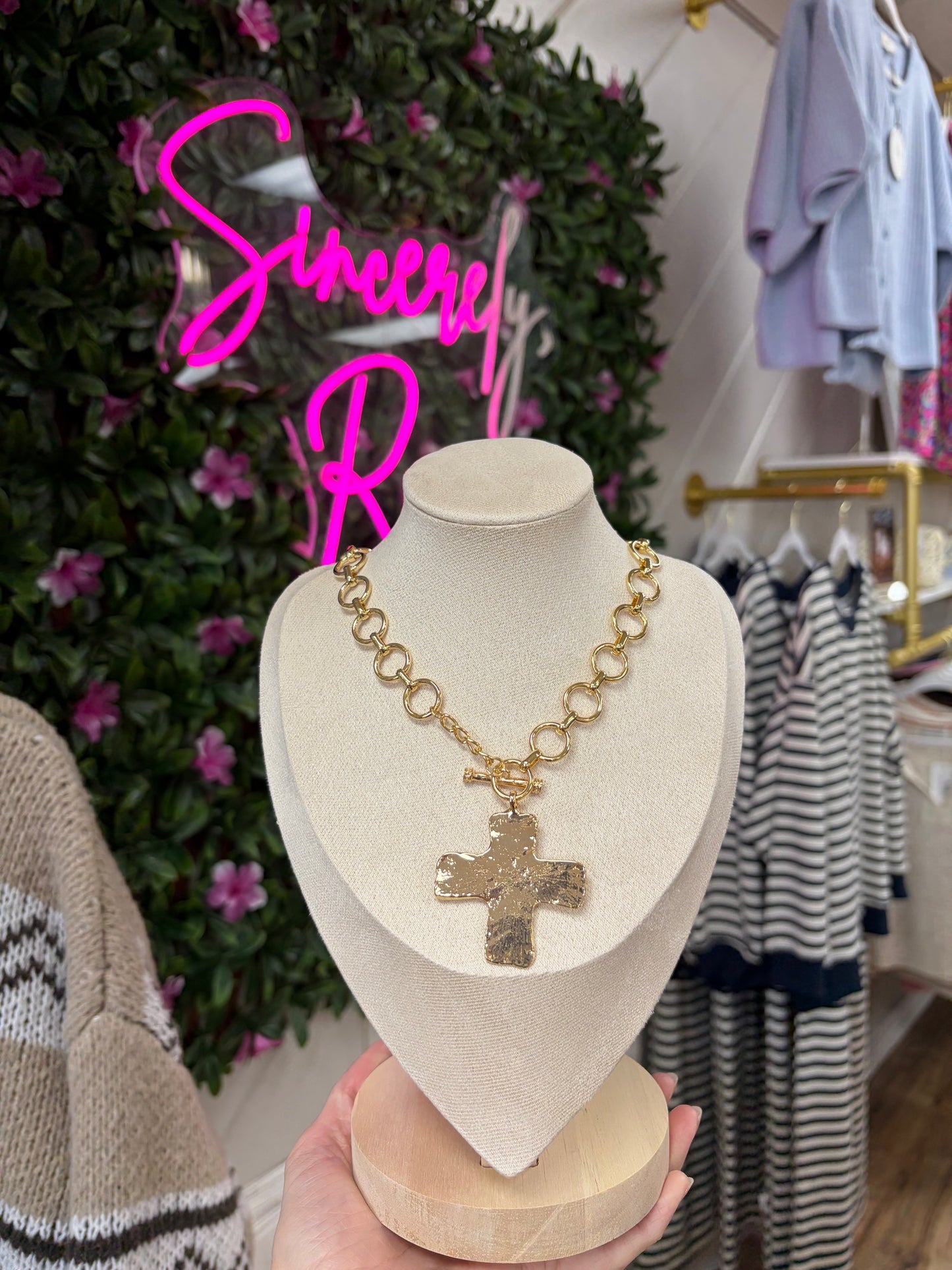 Gold Cross Necklace