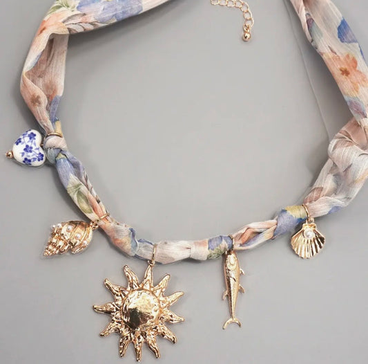 By the Sea Scarf Necklace