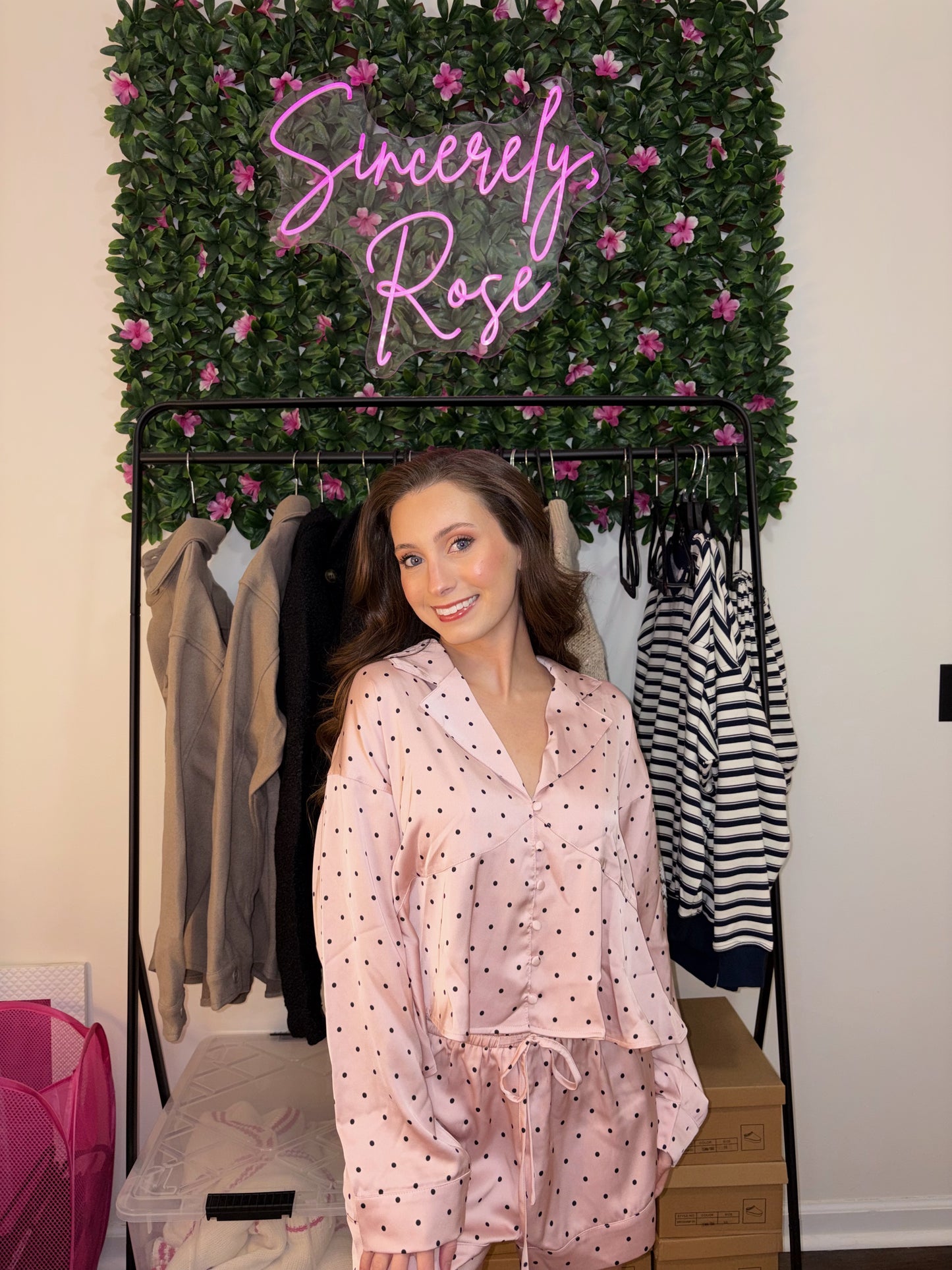 Pretty in Pink Pajama Set