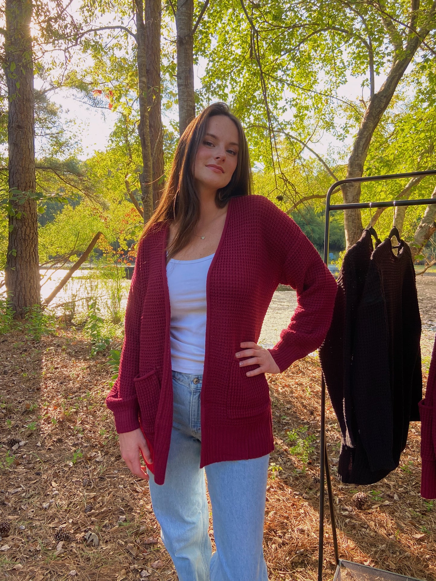 Londyn Cardigan - Cabernet
