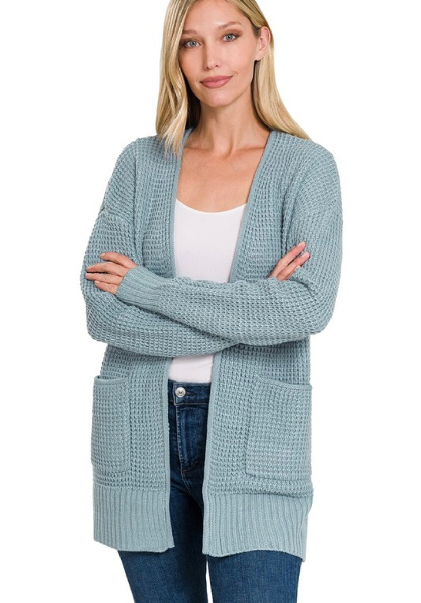 Londyn Cardigan - Blue Grey