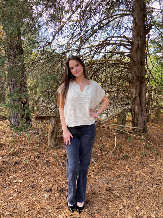 Brielle Top - Sand Beige