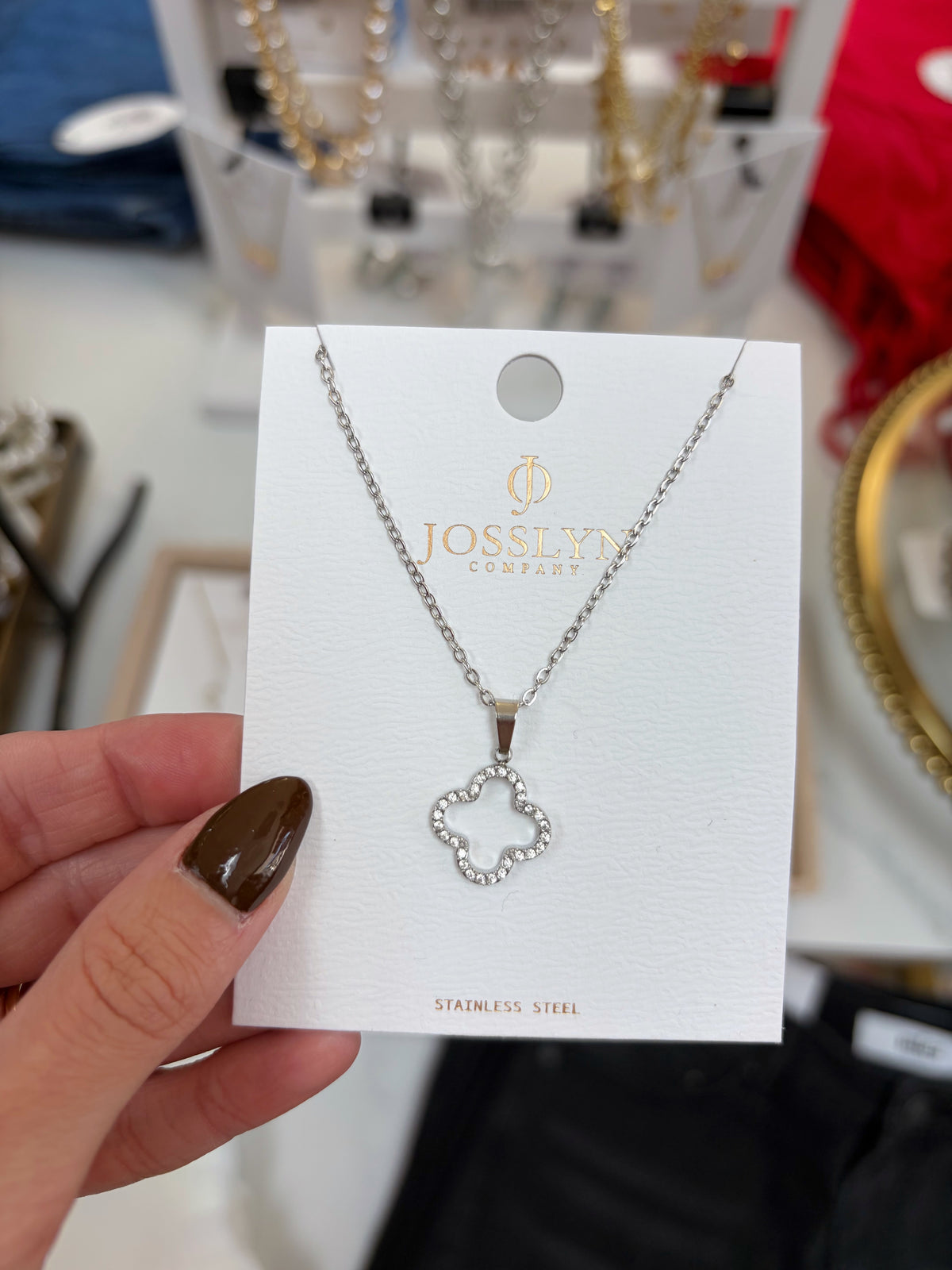 Clover Necklace - Silver