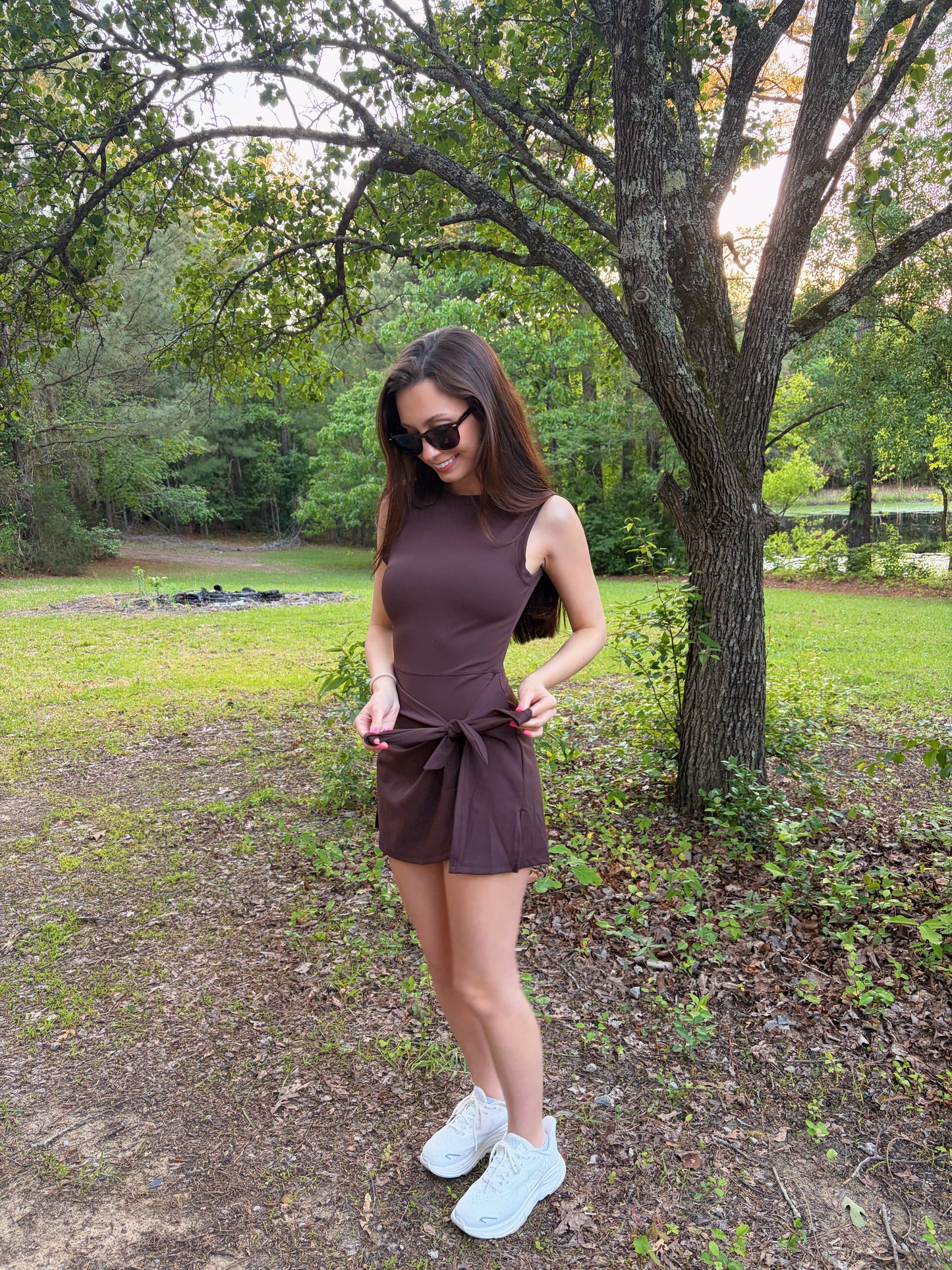 1 LARGE LEFT | Off Duty Athletic Dress - Brown