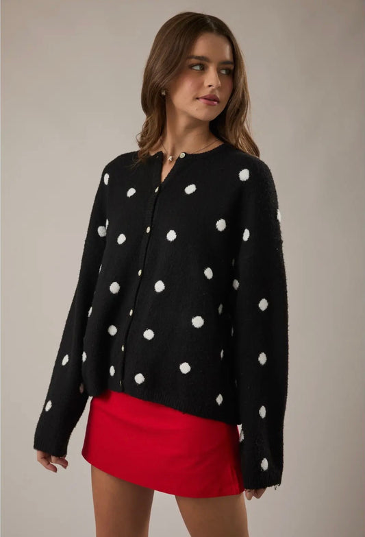 Polka Dot Cardigan