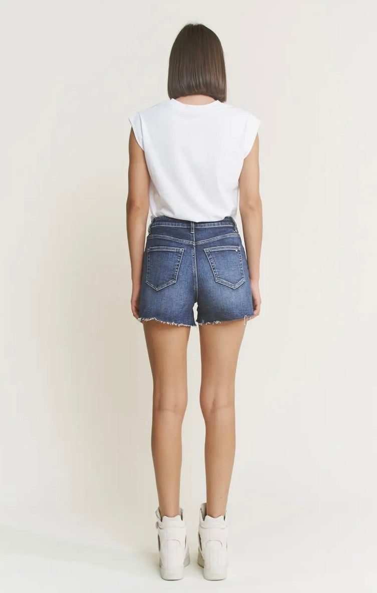 Dark Wash Denim Shorts
