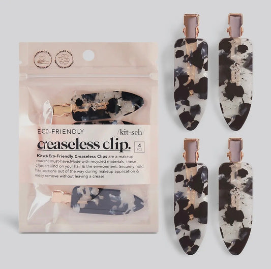 Kitsch Creaseless Clips - Black Terrazzo