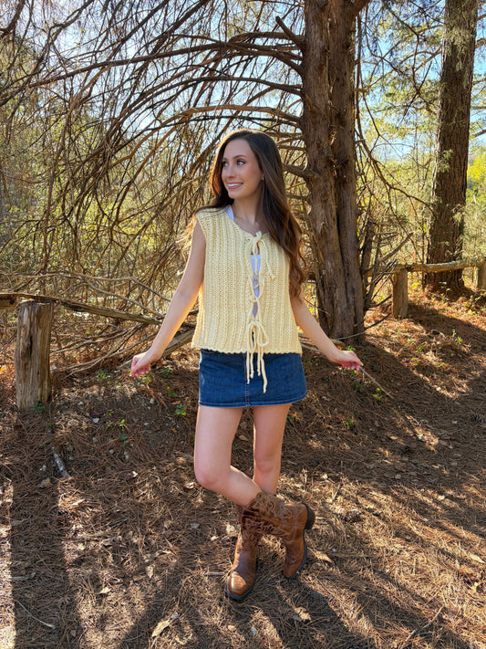 Lemon Drop Sweater Vest