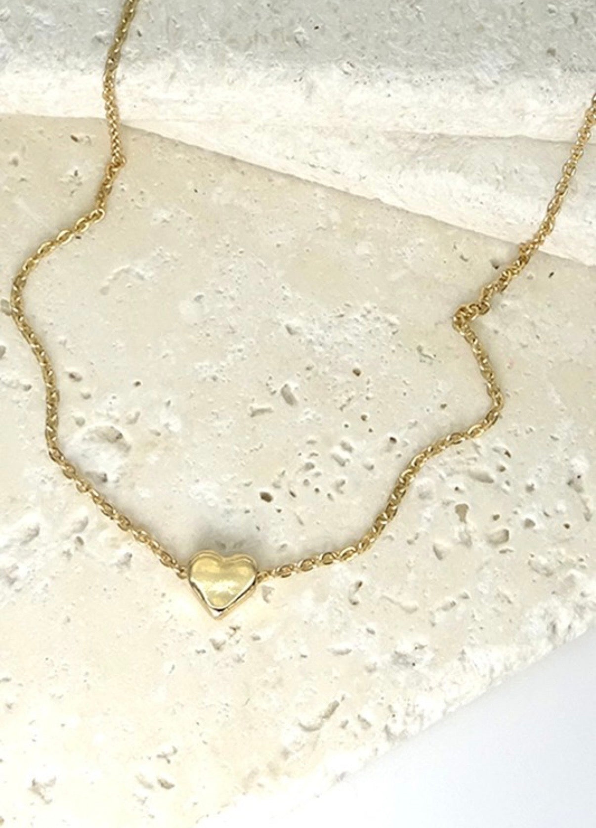 Mini Heart Necklace - Gold