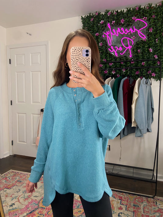 Airy Sweater - Dusty Teal
