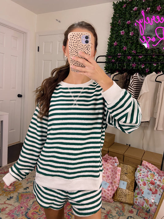 M & L LEFT | Peyton Lounge Set - Hunter Green