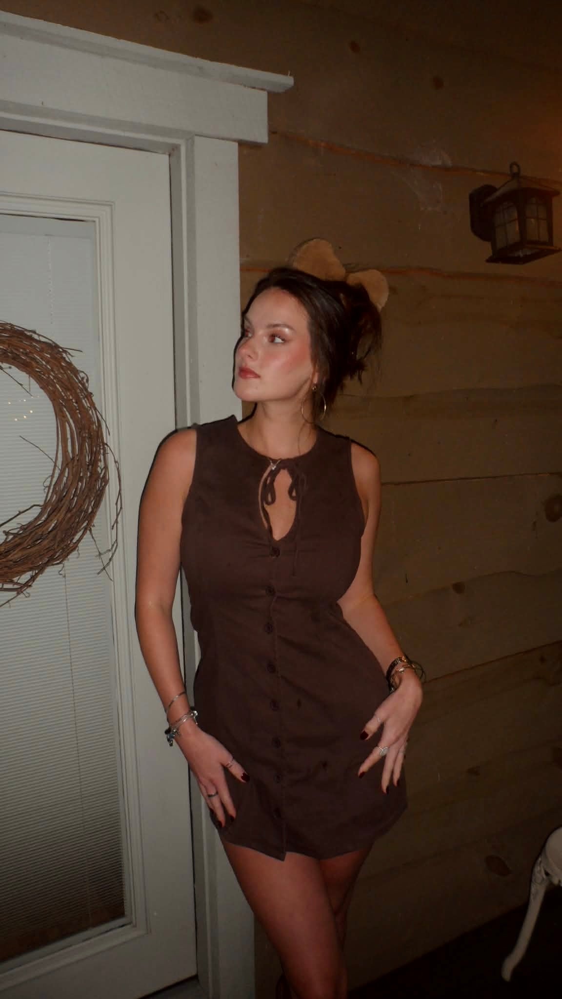 Brown Sugar Mini Dress