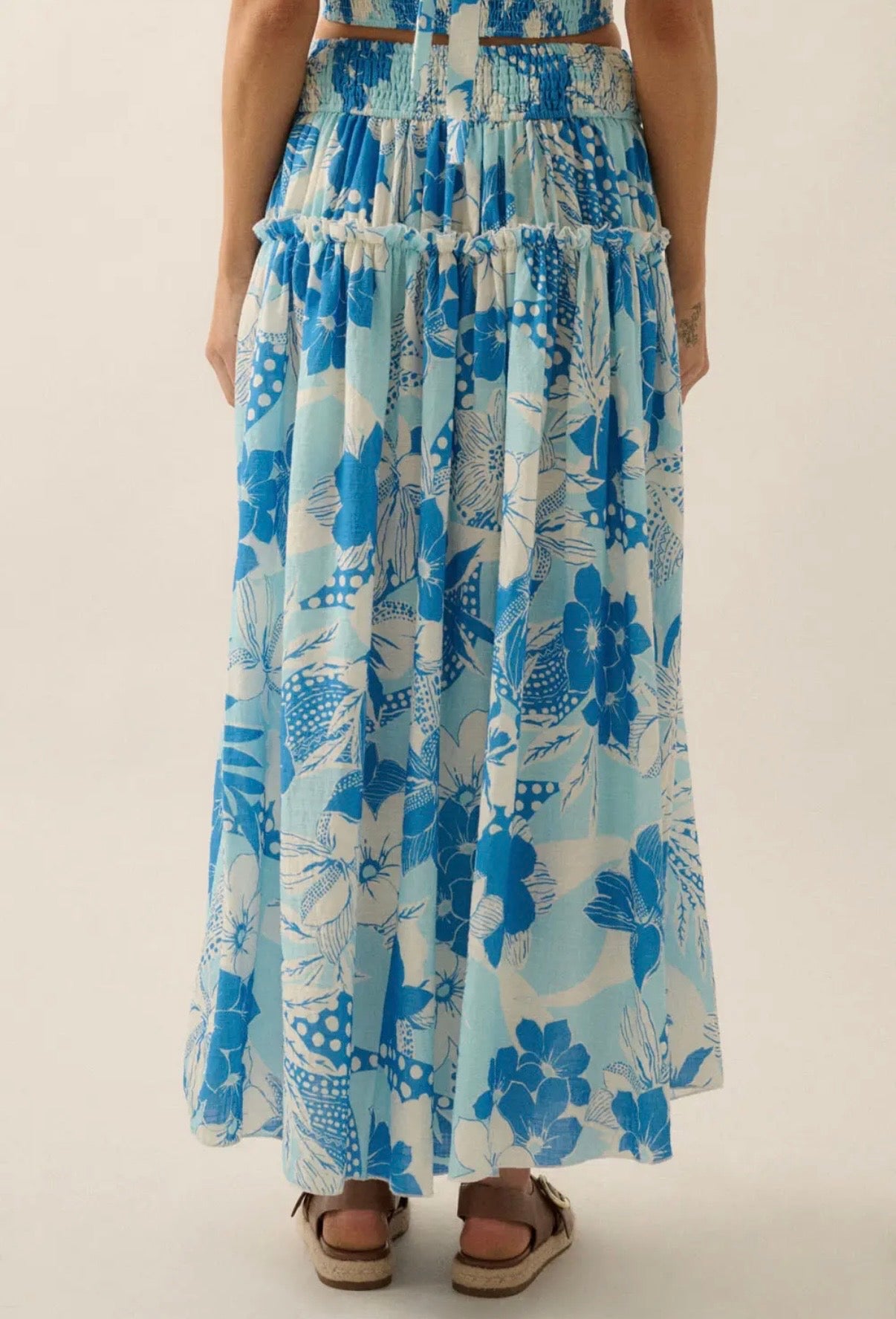 Blue Lagoon Maxi Skirt