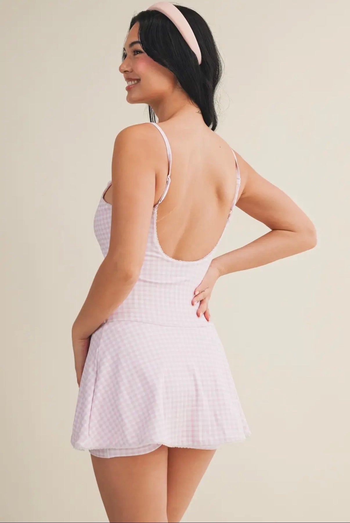 Rosie Gingham Mini Dress