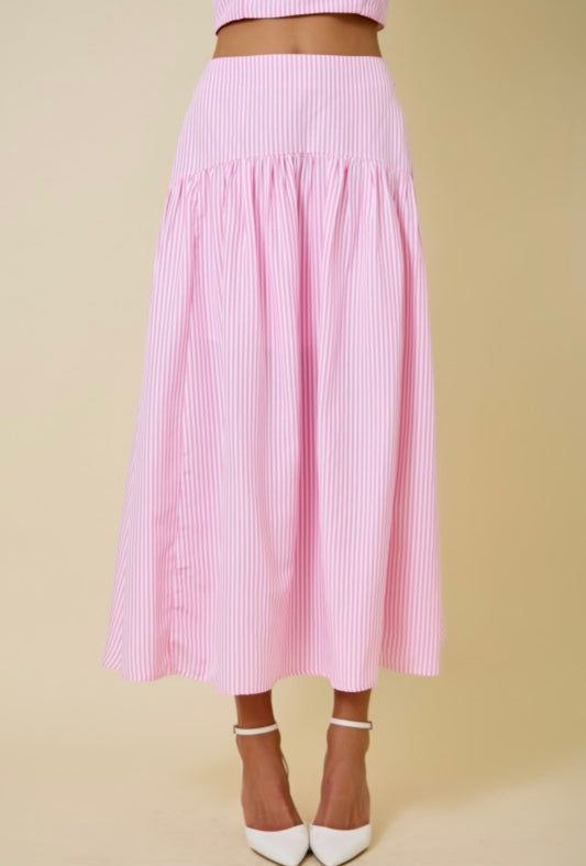 Calista Maxi Skirt - Pink
