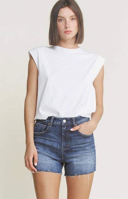 Dark Wash Denim Shorts