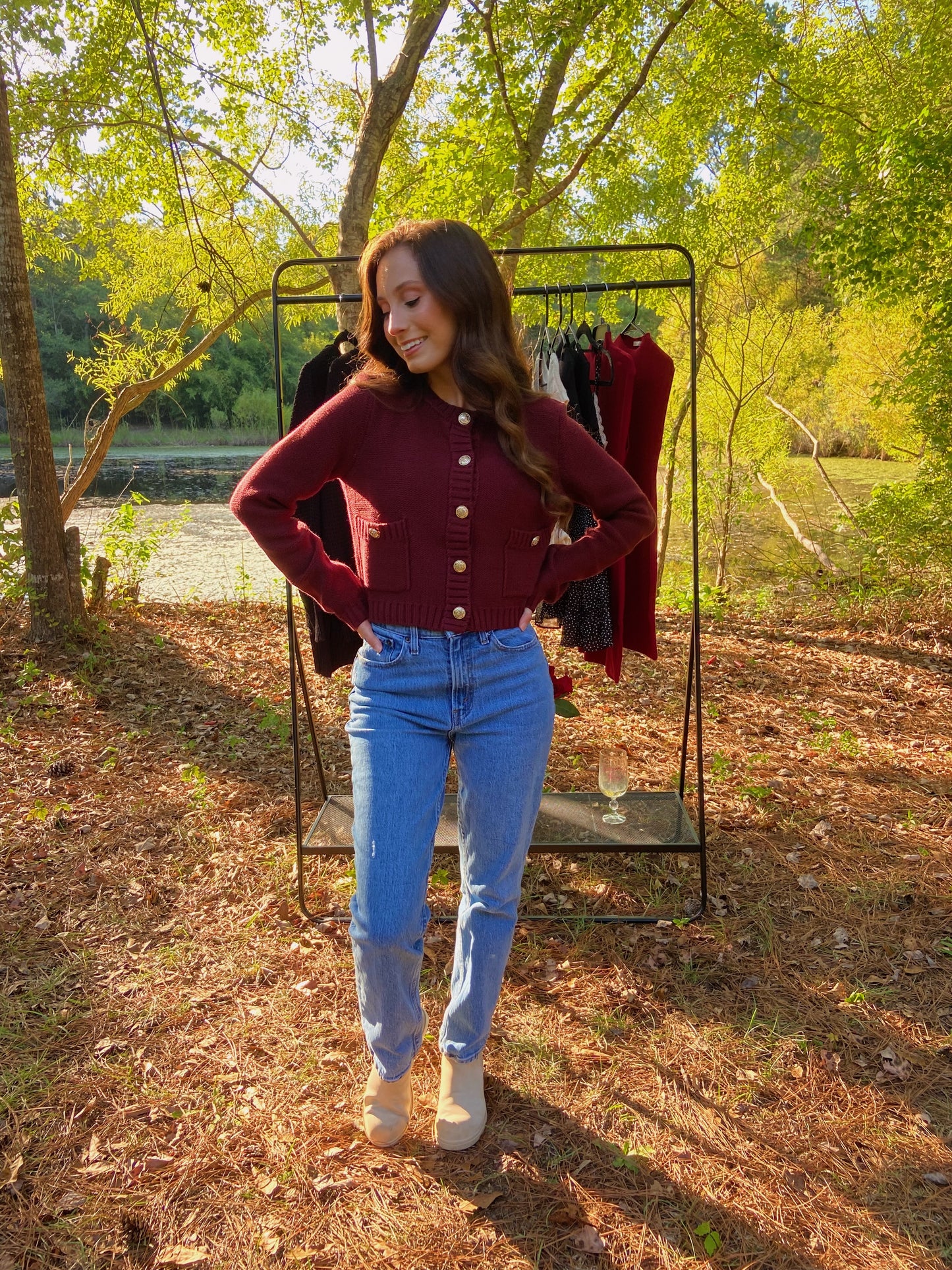 Juliette Sweater - Red Wood