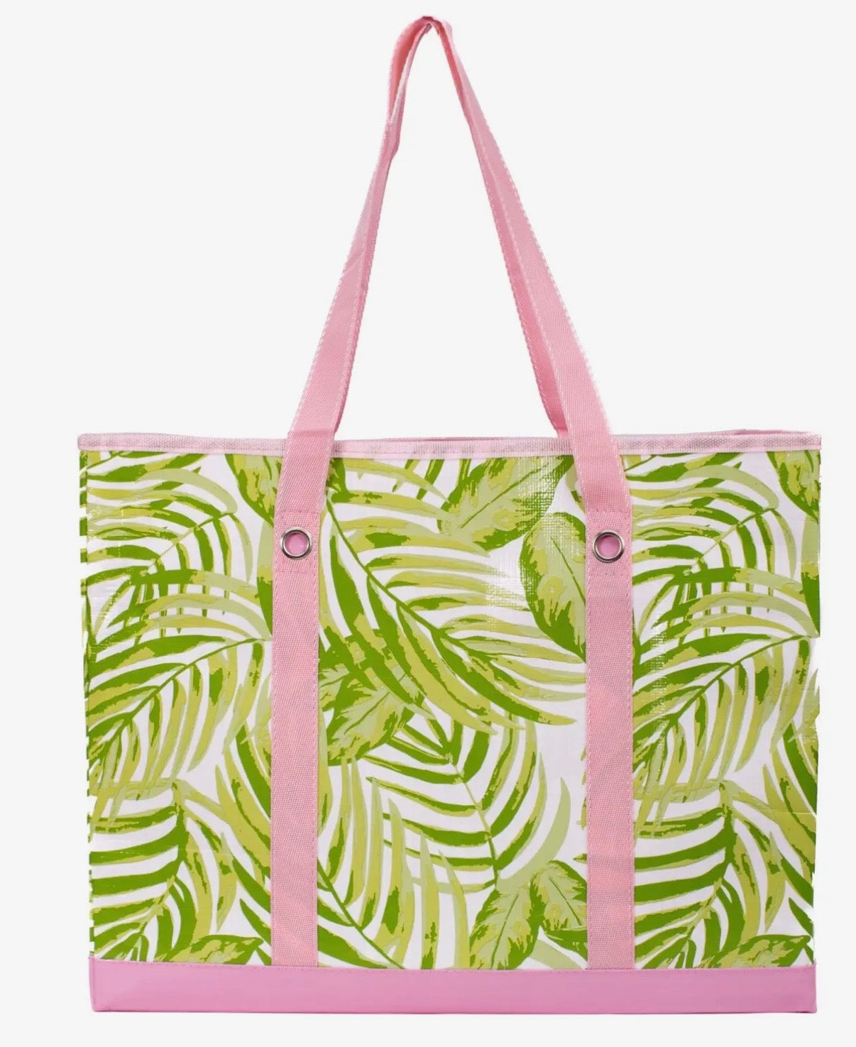 Pink & Palm Tote Bag