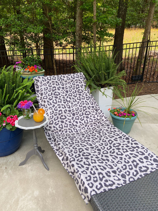 Leopard Microfiber Beach Towel