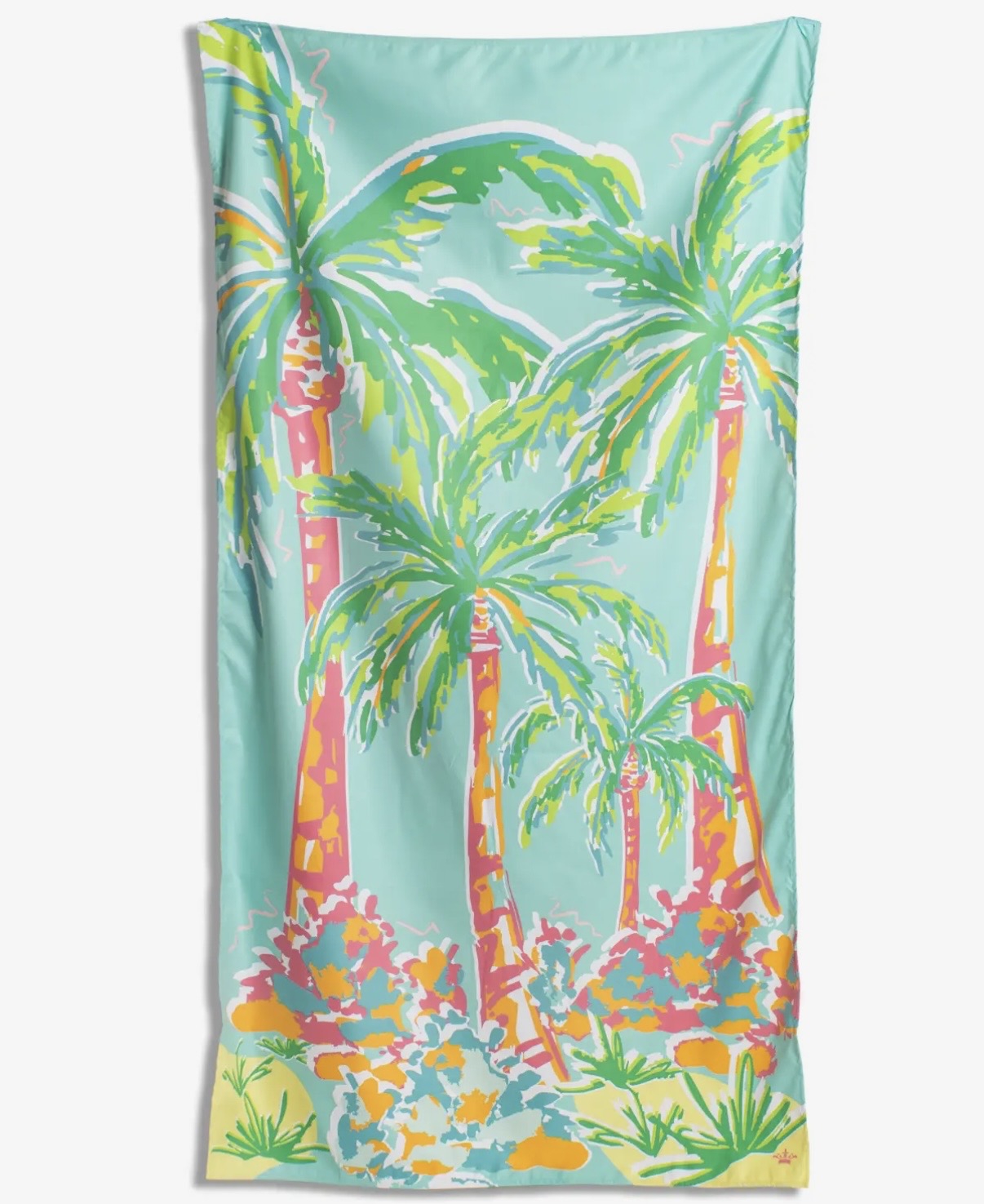 Caribbean Palm Microfiber Beach Towel