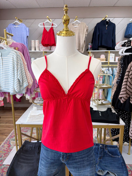 Lola Tank Top - Red