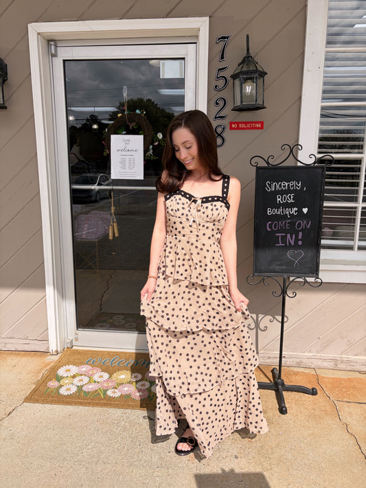 Dottie Dress - Beige