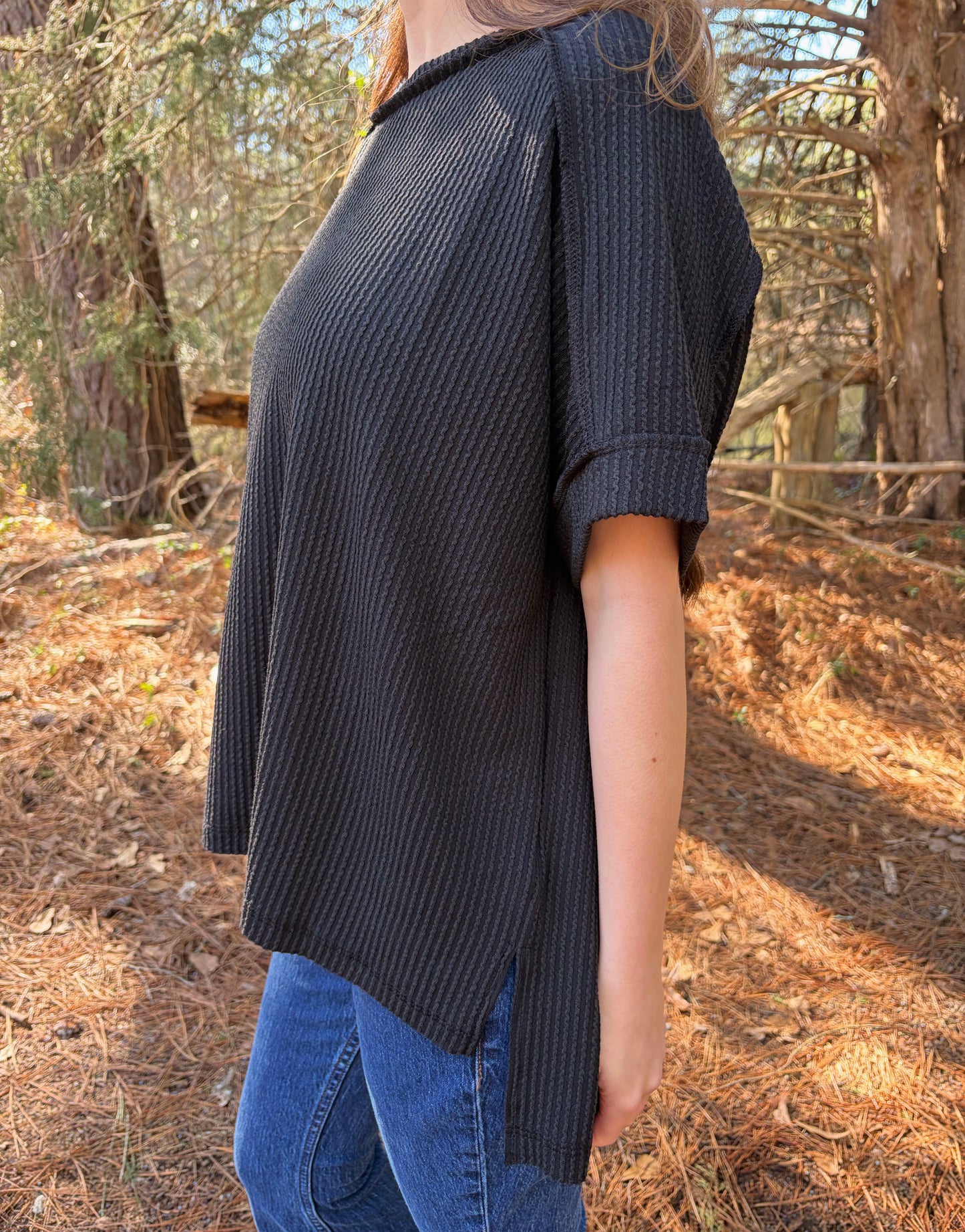 1 S/M LEFT | Riley Ribbed Top