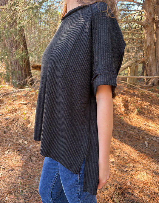 1 S/M LEFT | Riley Ribbed Top