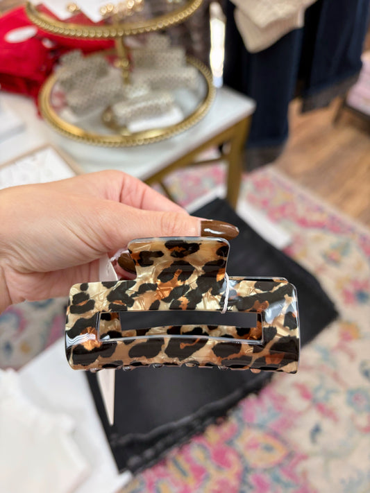 Leopard Claw Clip