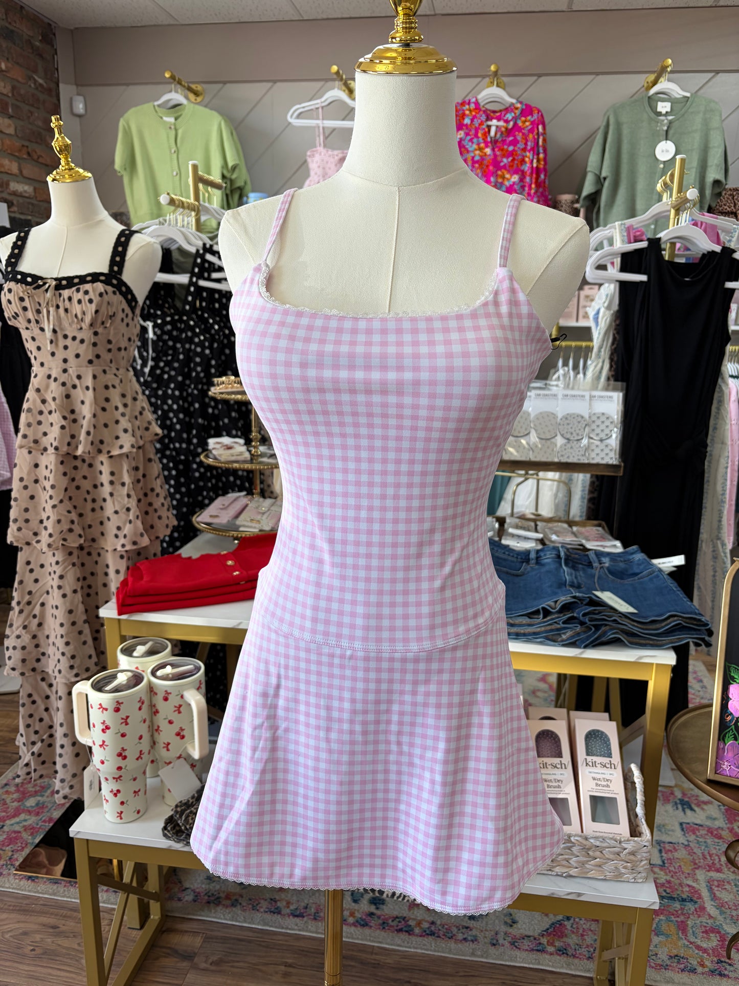 Rosie Gingham Mini Dress