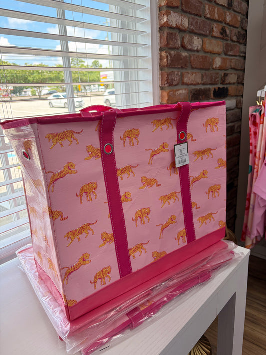 Pink Tiger Tote Bag
