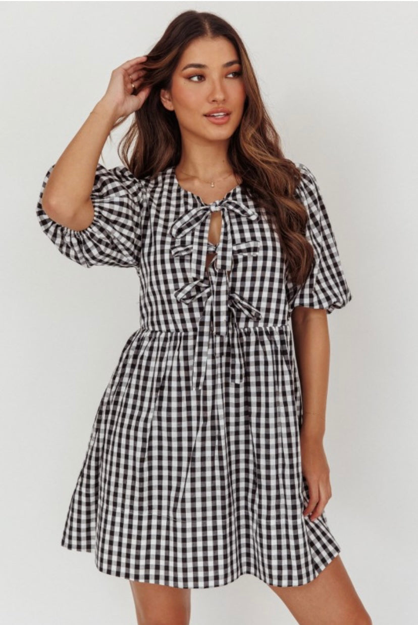 Gingham Mini Dress