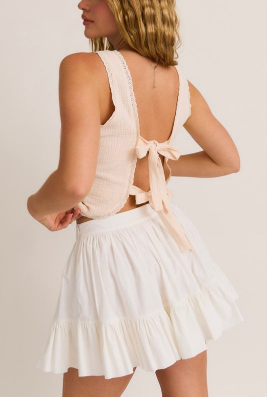 Carmen Cream Top