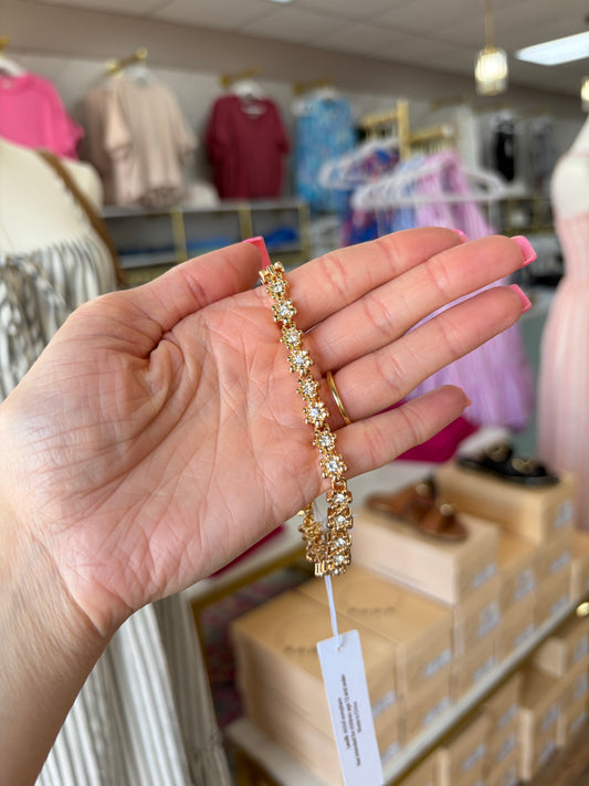 Floral Tennis Bracelet