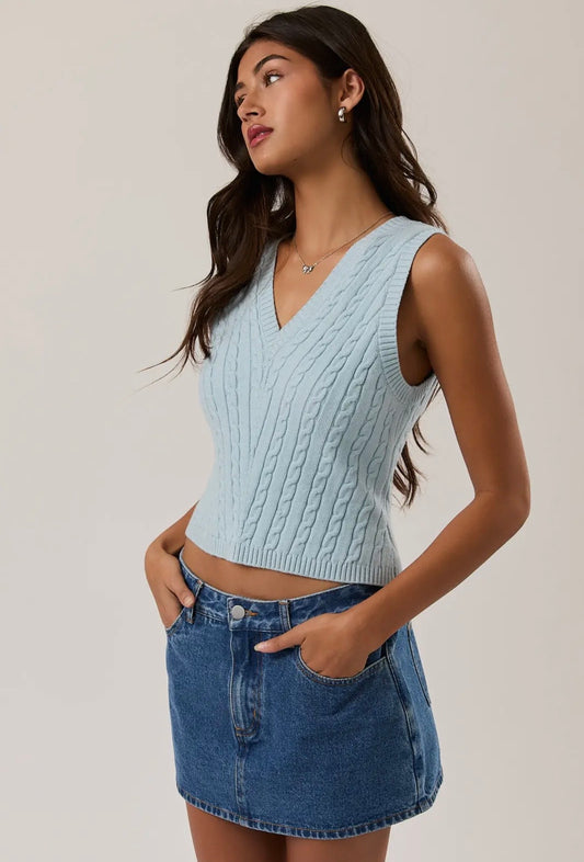 Baby Blue Sweater Vest