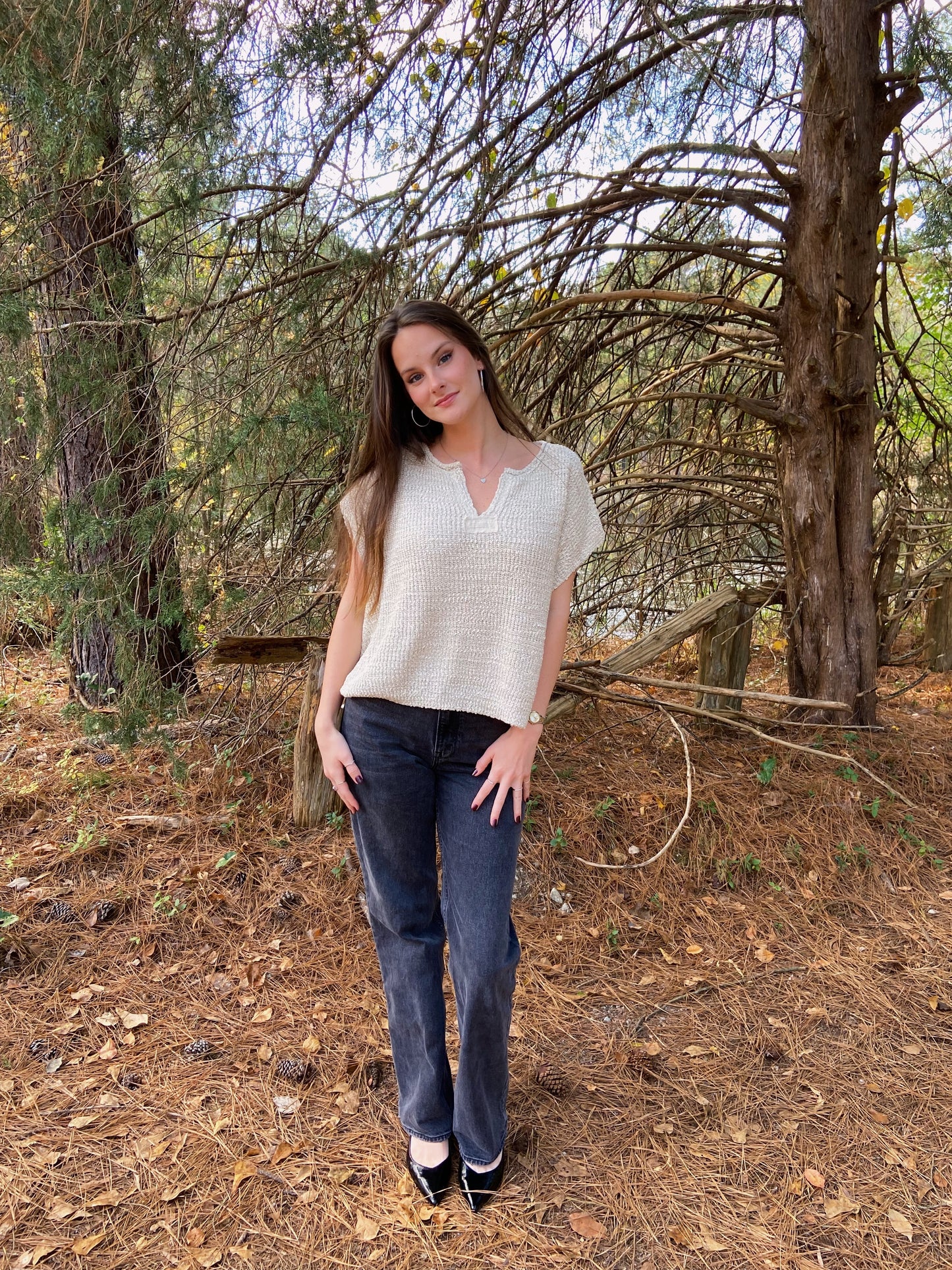 Brielle Top - Sand Beige