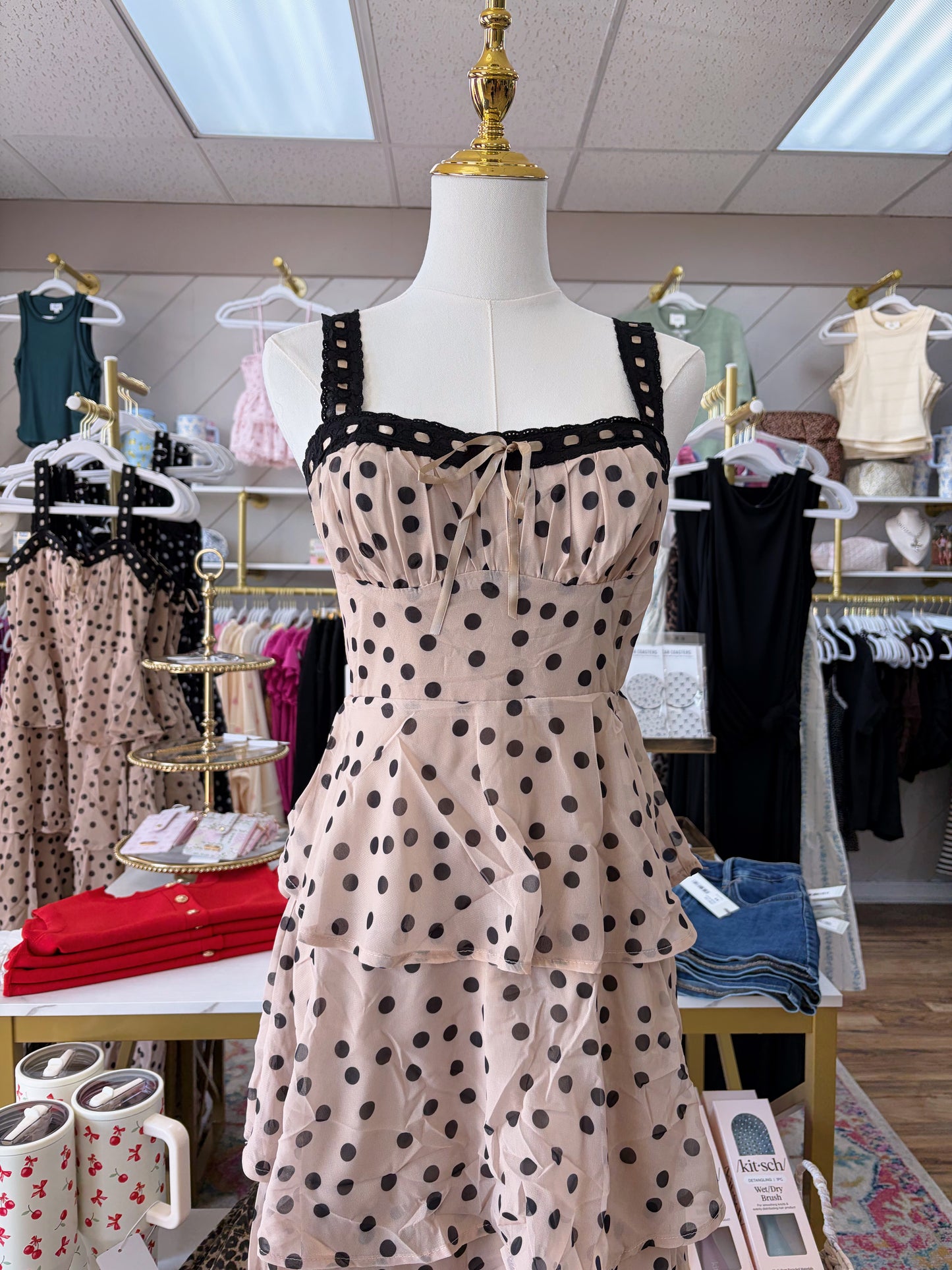 Dottie Dress - Beige