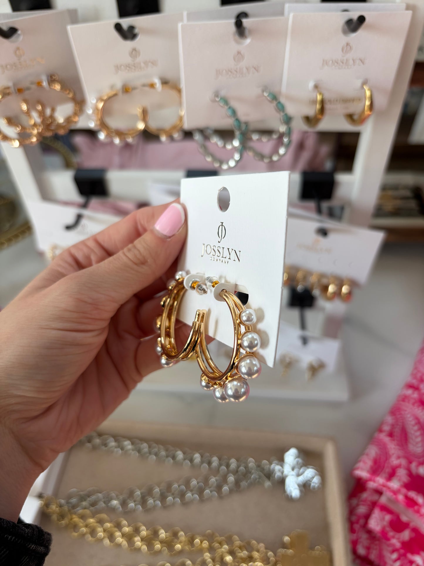 Pearl Hoop Earring