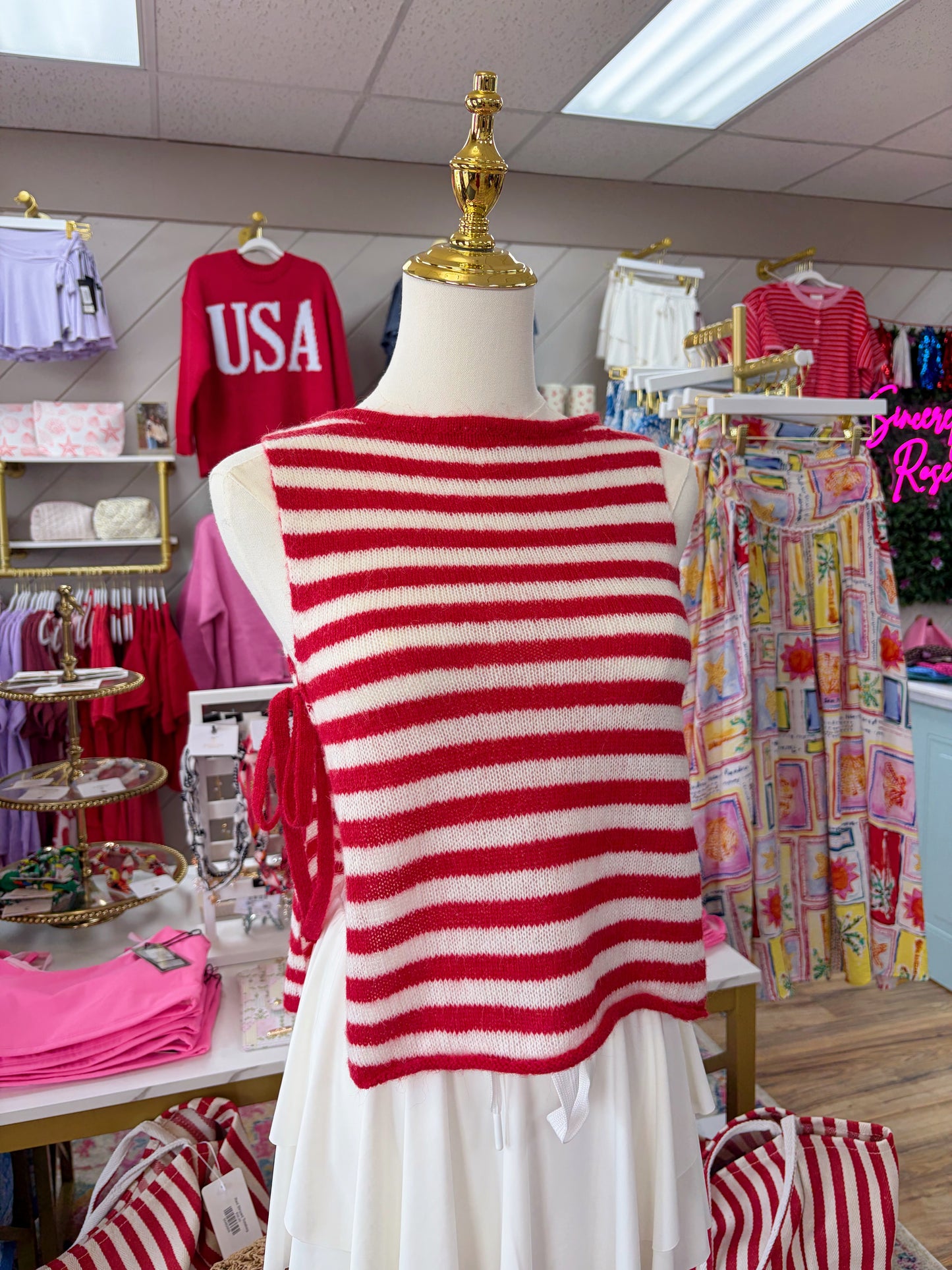 S & M LEFT | Americana Tie Tank
