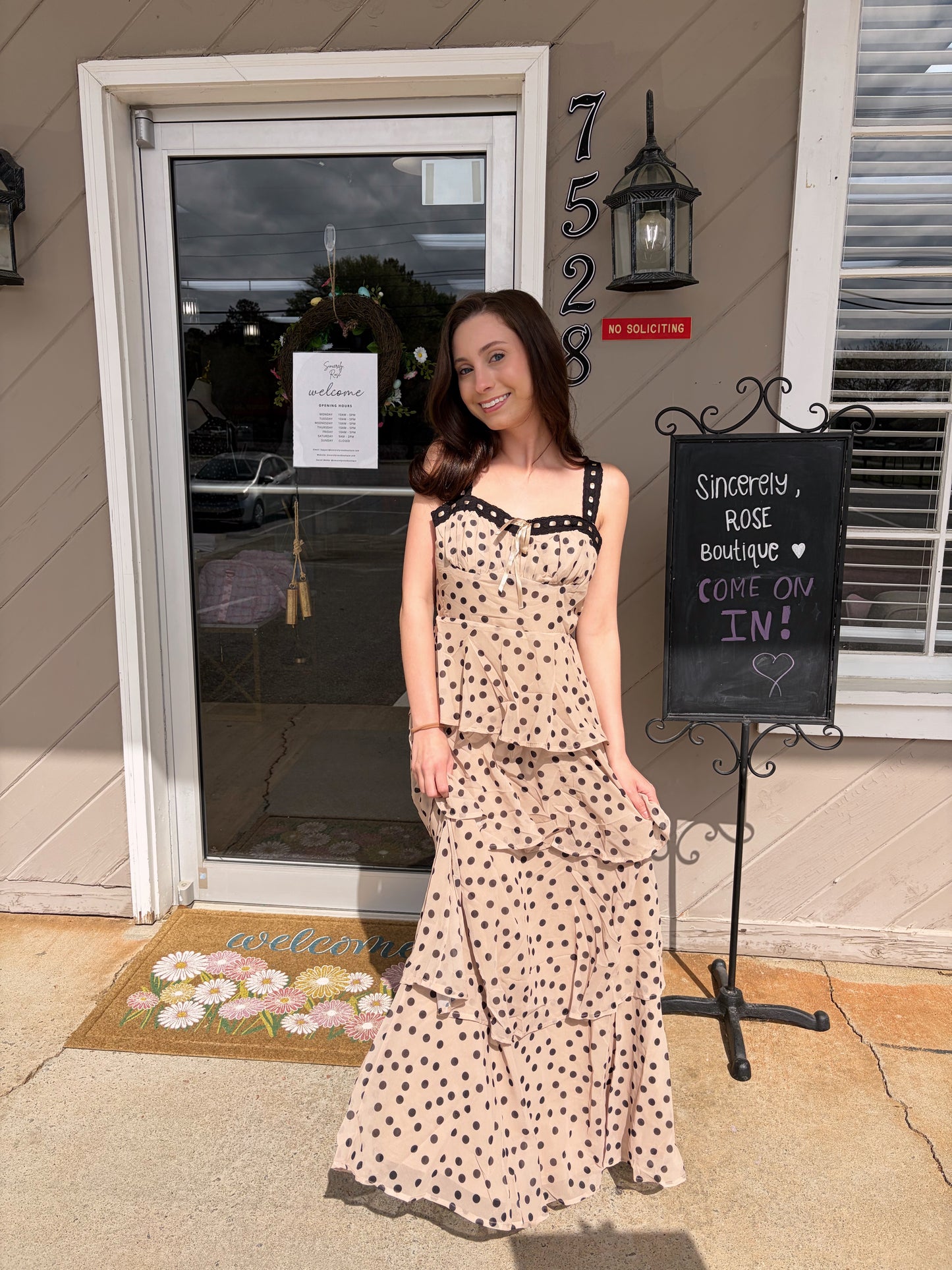 Dottie Dress - Beige